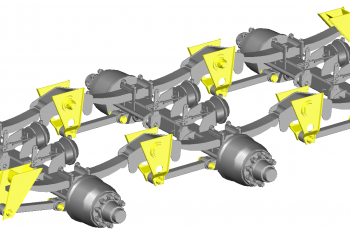 Подвеска двускатная 3*10т низкая рессорная BPW 94183-2900002